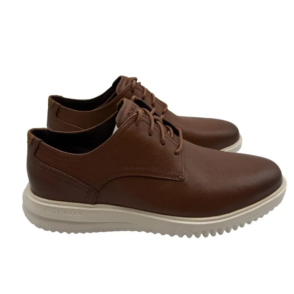 Cole Haan Plain Toe Oxford British Tan Leather Men Size 8